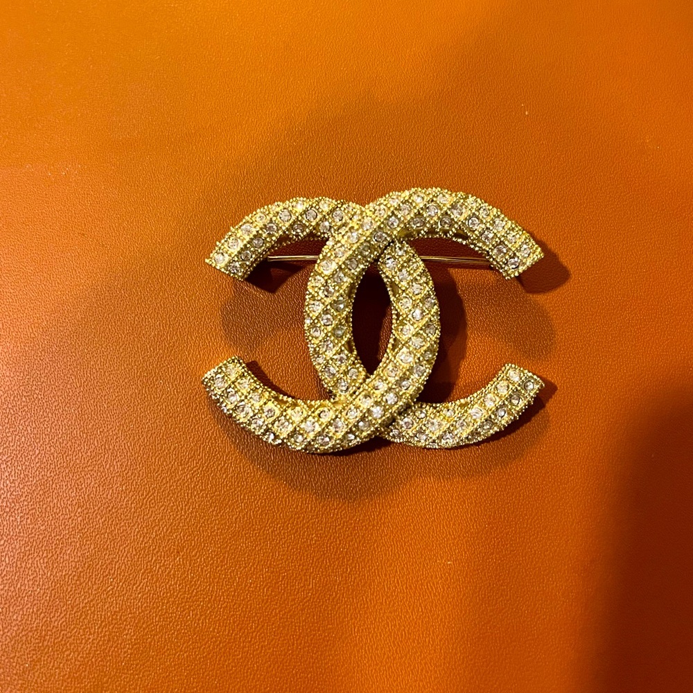 Authentic Chanel CC Brooch